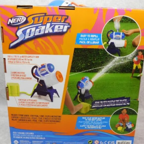 Nerf Super Soaker Grab N Go Stomp Soaker Blasting Machine Outdoor Water Games - Picture 5 of 10